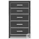 Ravalori Black Panel Upholstered Bedroom Set