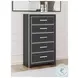 Ravalori Black 5 Drawer Chest
