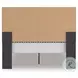Ravalori Black Queen Panel Upholstered Bed