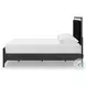 Ravalori Black Queen Panel Upholstered Bed