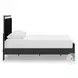 Ravalori Black Queen Panel Upholstered Bed