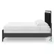 Ravalori Black King Upholstered Panel Bed
