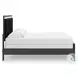 Ravalori Black King Upholstered Panel Bed