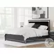 Ravalori Black King Upholstered Panel Bed