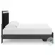 Ravalori Black King Upholstered Panel Storage Bed