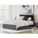 Ravalori Black King Upholstered Panel Storage Bed
