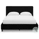Ravalori Black Queen Upholstered Bed