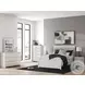 Ravalori White Upholstered Queen Panel Bed
