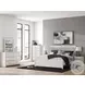 Ravalori White King Upholstered Panel Bed
