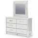Ravalori White Upholstered Panel Storage Bedroom Set