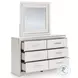 Ravalori White Upholstered Panel Storage Bedroom Set