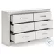 Ravalori White Upholstered Panel Storage Bedroom Set