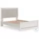 Ravalori White Queen Upholstered Panel Bed