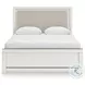 Ravalori White Queen Upholstered Panel Bed