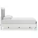 Ravalori White Queen Upholstered Panel Bed