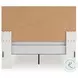Ravalori White Upholstered Queen Panel Bed