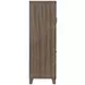 Harrisburg Walnut 4 Drawer Door Chest with LED
