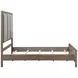 Harrisburg Gray and Brown Queen Upholstered Panel Bed