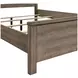 Harrisburg Gray and Brown Queen Upholstered Panel Bed