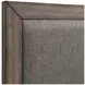 Harrisburg Gray and Brown Queen Upholstered Panel Bed