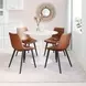 Daniel Vintage Brown Dining Chair Set Of 2