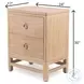 Cypress Sandstone 2 Drawer Nightstand