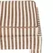 Kora Brown and White Upholstered Accent Stool
