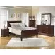 Alisdair Reddish Brown 6 Drawer Dresser and Rectangular Mirror