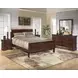 Alisdair Reddish Brown 6 Drawer Dresser and Rectangular Mirror
