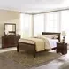 Alisdair Reddish Brown 6 Drawer Dresser and Rectangular Mirror