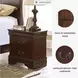Alisdair Dark Brown Two Drawer Nightstand