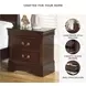 Alisdair Dark Brown Two Drawer Nightstand
