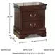 Alisdair Dark Brown Two Drawer Nightstand