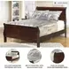 Alisdair Dark Brown Full Sleigh Bed