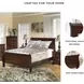 Alisdair Dark Brown Full Sleigh Bed