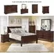 Alisdair Dark Brown Full Sleigh Bed