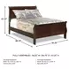 Alisdair Dark Brown Full Sleigh Bed