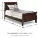 Alisdair Dark Brown Twin Sleigh Bed
