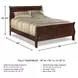Alisdair Dark Brown California King Sleigh Bed