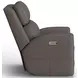 Score Dark Stone Leather Zero Gravity Power Lift Recliner with Power Lumbar and USB Charging
