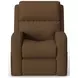 Score Brown Leather Zero Gravity Power Lift Recliner with Power Lumbar and USB Charging