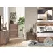 Hollinaze Walnut Brown 5 Drawer Chest