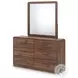 Hollinaze Walnut Brown Panel Bedroom Set