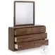 Hollinaze Walnut Brown Panel Bedroom Set