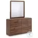 Hollinaze Walnut Brown Panel Bedroom Set