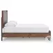 Hollinaze Walnut Brown Queen Panel Bed