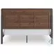 Hollinaze Walnut Brown California King Panel Bed