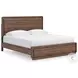 Hollinaze Walnut Brown King Panel Bed