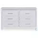 Frostlyn White 6 Drawer Dresser