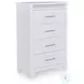 Frostlyn White 4 Drawer Chest